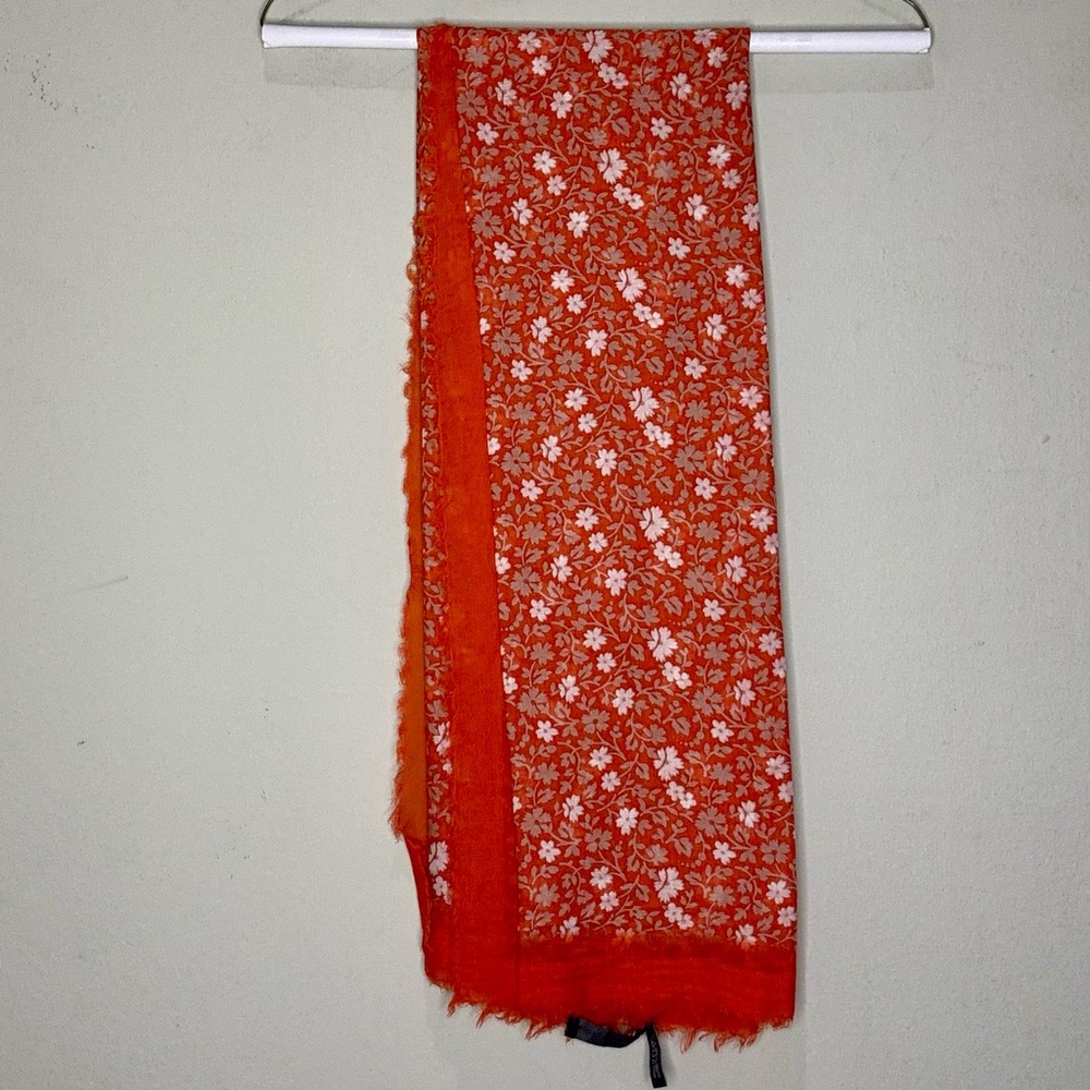 Marc by Marc Jacobs orange floral scarf